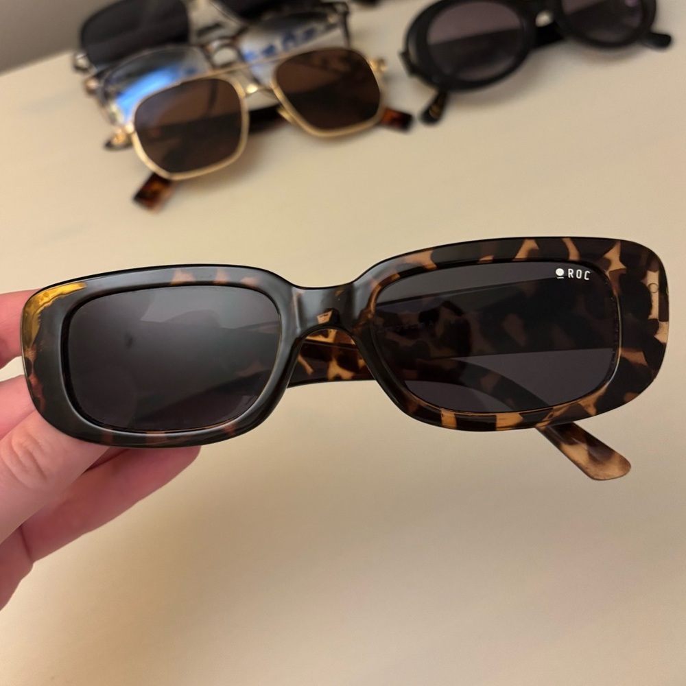 ROC Eyewear Tortoiseshell Rectangle Sunglasses Y2K Retro